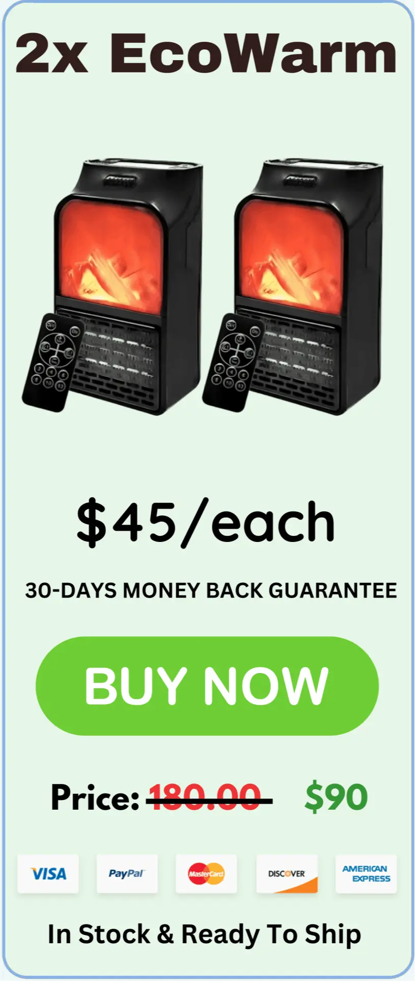 EcoWarm offer price 